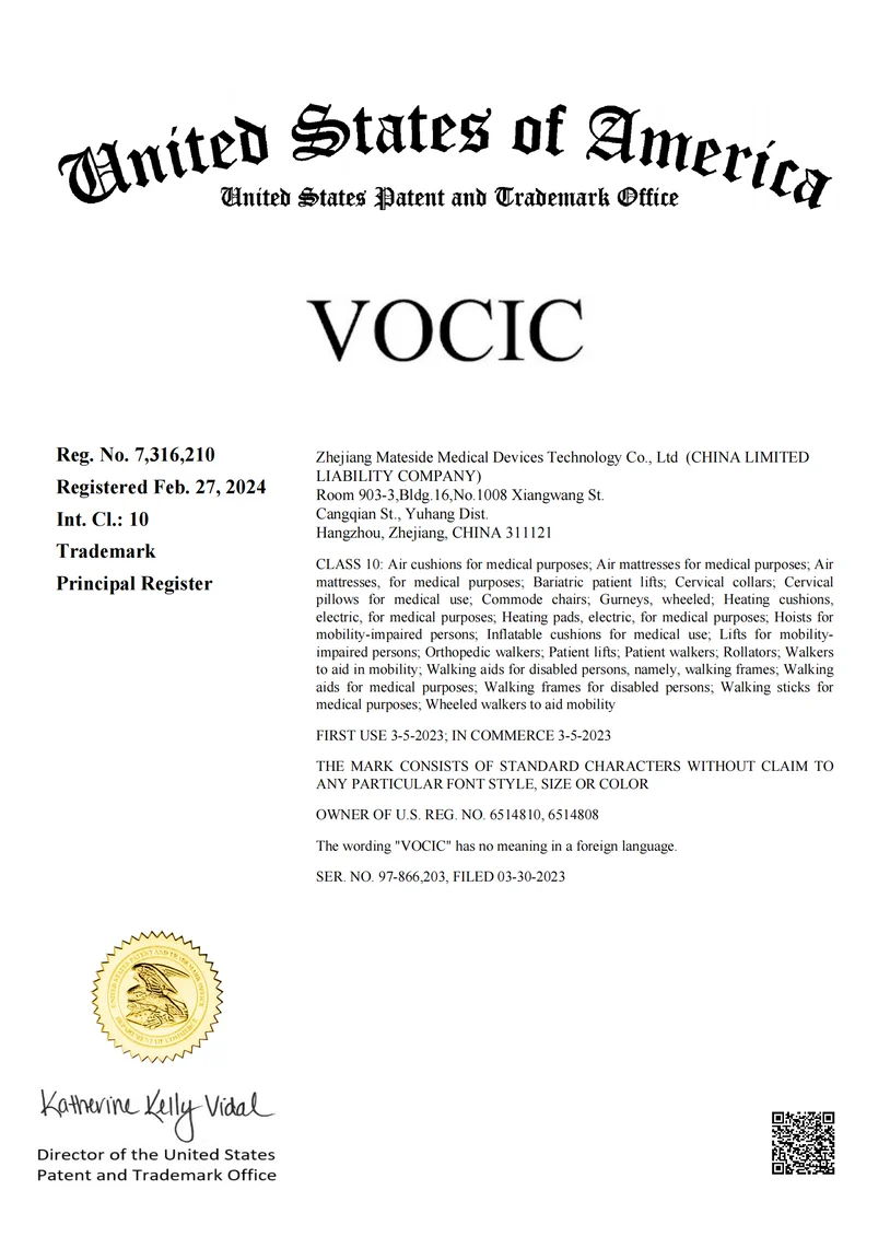 VOCICLIFT trademark and authorization document 1